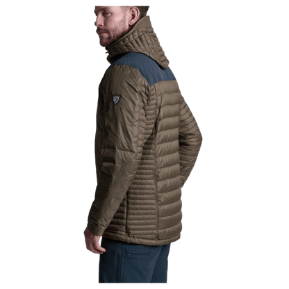 KUHL MEN'S SPYFIRE HOODY LIGHTWEIGHT INSULATION - KANTEEN - SIDE VIEW