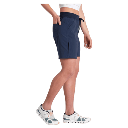 KUHL WOMEN'S TREKR PULL ON SHORT 8" W/ UPF 50+ - INDIGO - SIDE VIEW