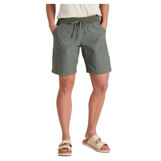KUHL WOMEN'S TREKR PULL ON SHORT 8" W/ UPF 50+ - OLIVE - FRONT VIEW
