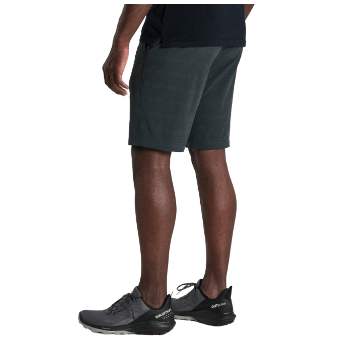 KUHL MEN'S ULTRA-LIGHTWEIGHT PERFORATED UPRISER SHORT 8" - ONYX - SIDE VIEW WW