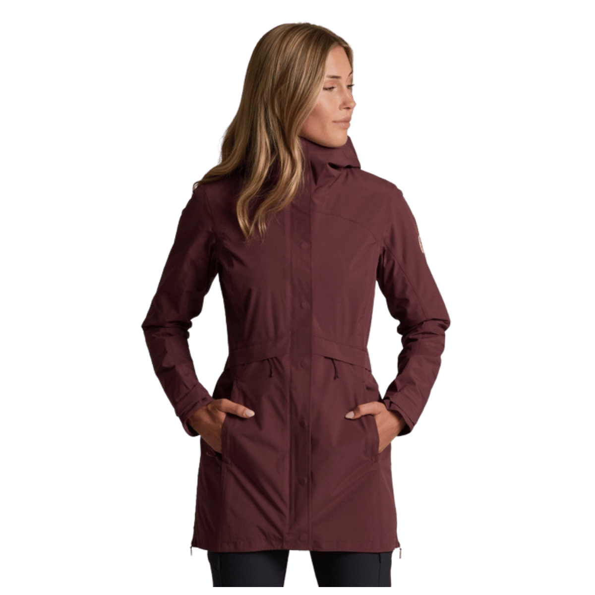 KUHL WOMEN'S STRETCH VOYAGR INSULATED COAT - RAISIN - FRONT VIEW