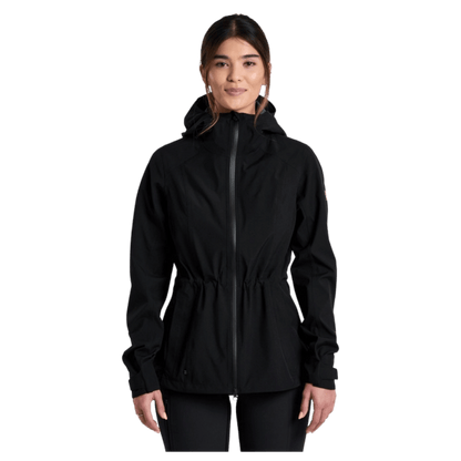 KUHL WOMEN'S STRETCH VOYAGR WATERPROOF JACKET - BLACKOUT - FRONT VIEW