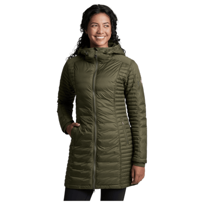 KUHL WOMEN'S SPYFIRE PARKA MIKROTEX JACKET - VINE - FRONT VIEW WW