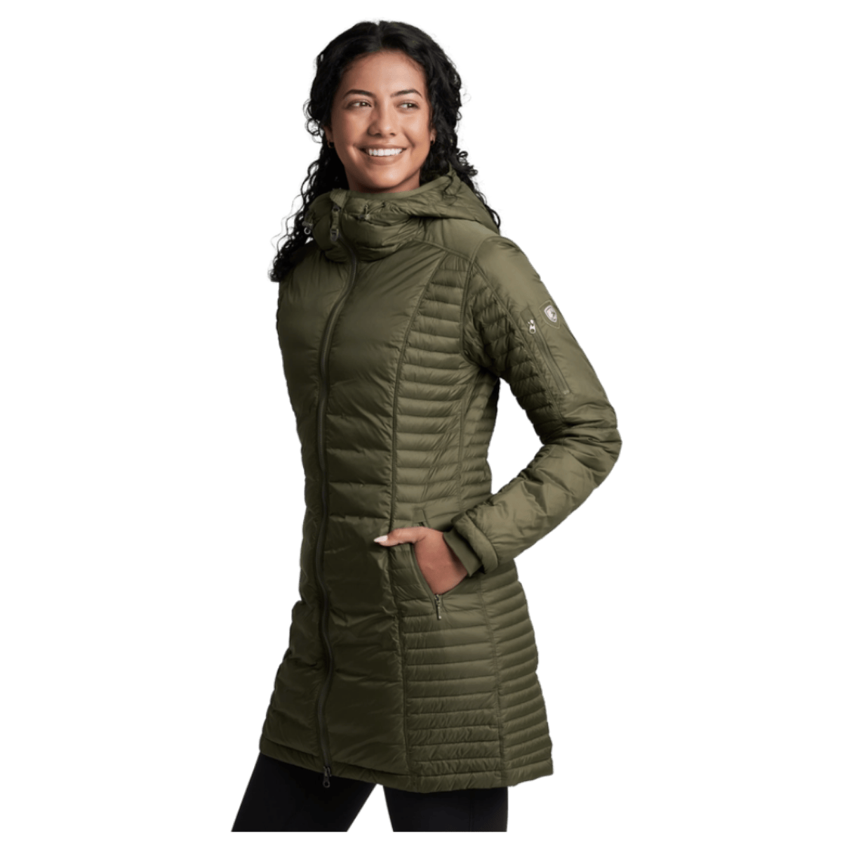 KUHL WOMEN'S SPYFIRE PARKA MIKROTEX JACKET - VINE  SIDE VIEW WW
