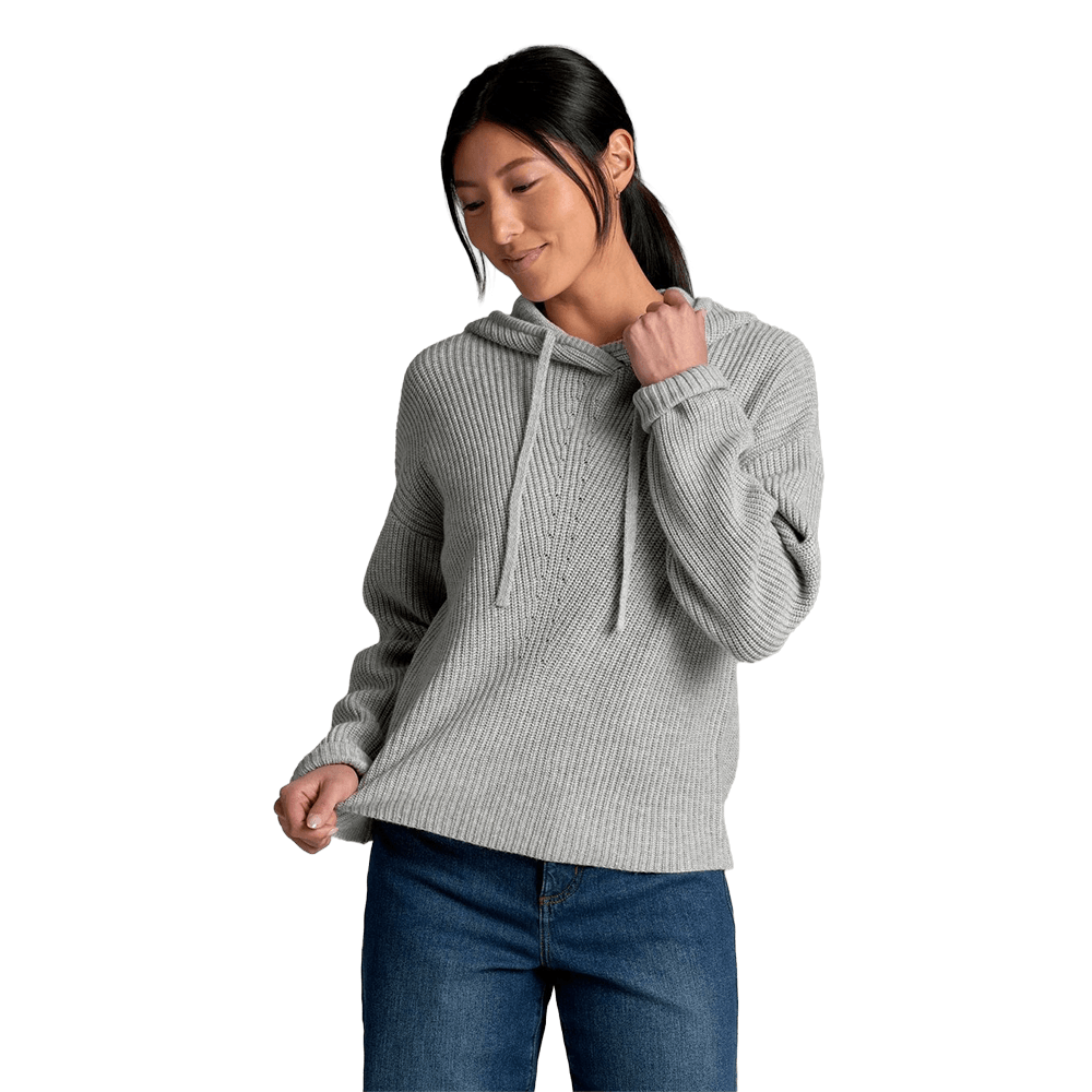KUHL WOMEN'S FIRESIDE SWEATER HOODY- ASH