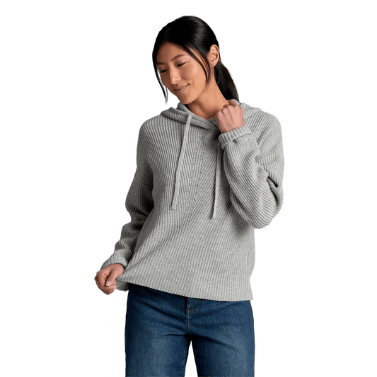 KUHL WOMEN'S FIRESIDE SWEATER HOODY- ASH