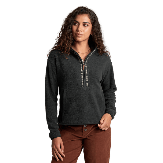 KUHL WOMEN'S HYGGE HALF ZIP- BLACK