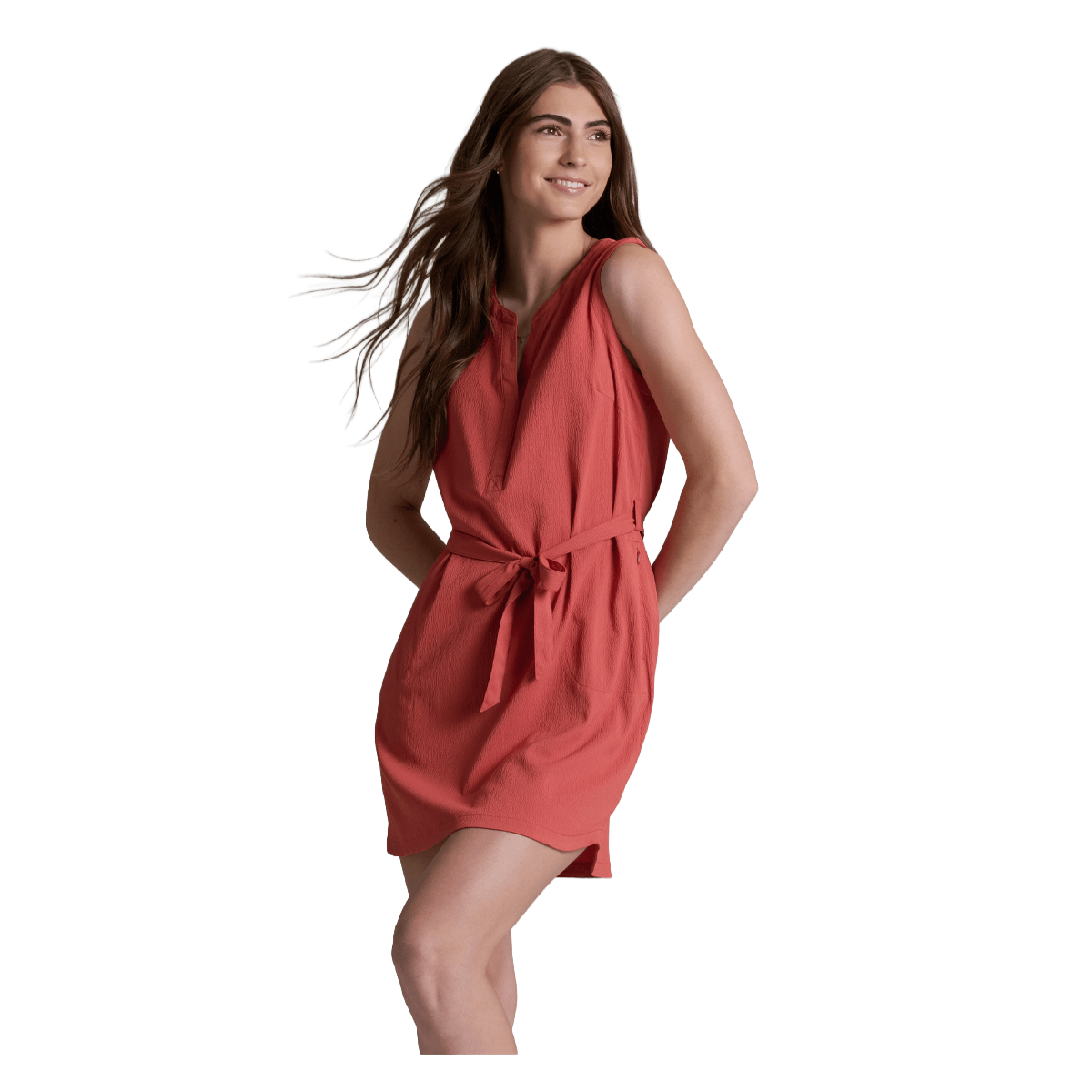 KUHL WOMEN'S KALYPSO DRESS - CRAB APPLE - FRONT VIEW