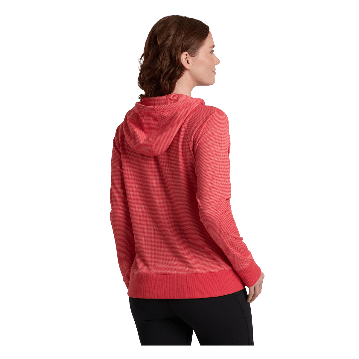KUHL WOMEN'S STRIA PULLOVER HOODY - GRENADINE - BACK VIEW