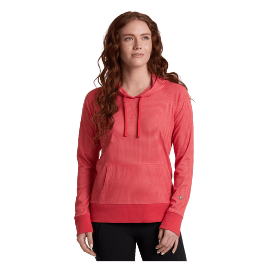 KUHL WOMEN'S STRIA PULLOVER HOODY - GRENADINE - FRONT VIEW