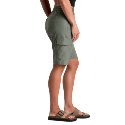  KUHL WOMEN'S TREKR PULL ON CARGO SHRT 11" - OLIVE WW SIDE