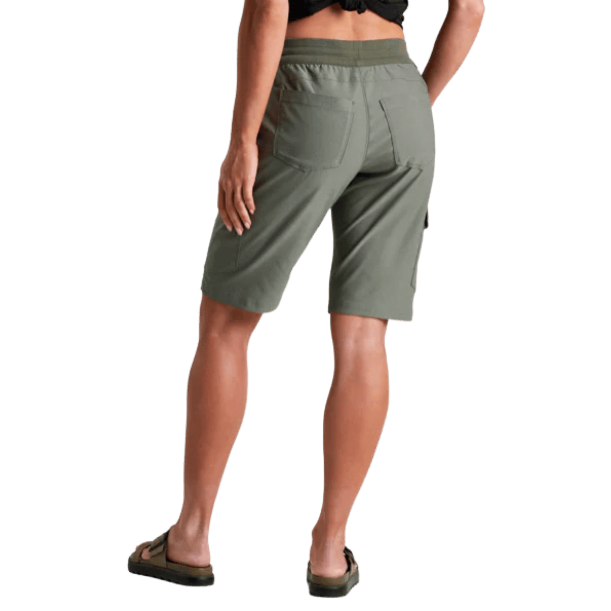  KUHL WOMEN'S TREKR PULL ON CARGO SHRT 11" - OLIVE WW BACK