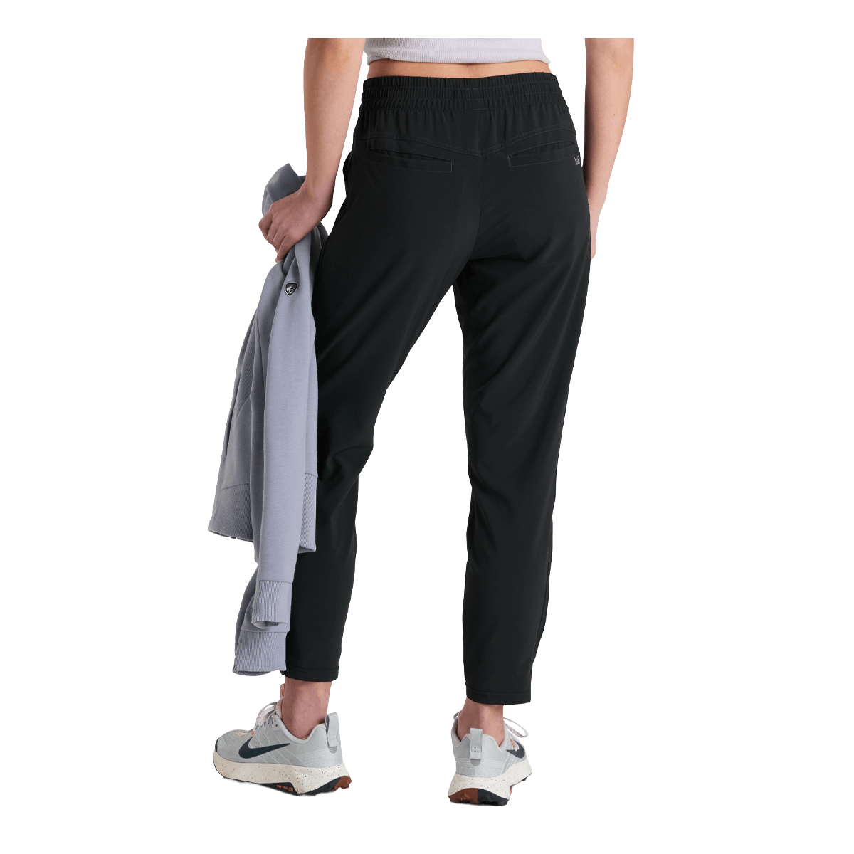 KUHL WOMEN'S VANTAGE CROP PANT - BLACK - BACK VIEW