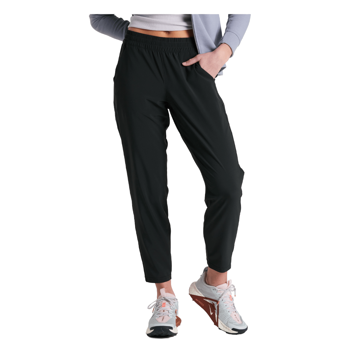 KUHL WOMEN'S VANTAGE CROP PANT - BLACK - FRONT VIEW