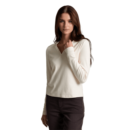 KUHL WOMEN'S VERONICA LONG SLEEVE- NATURAL