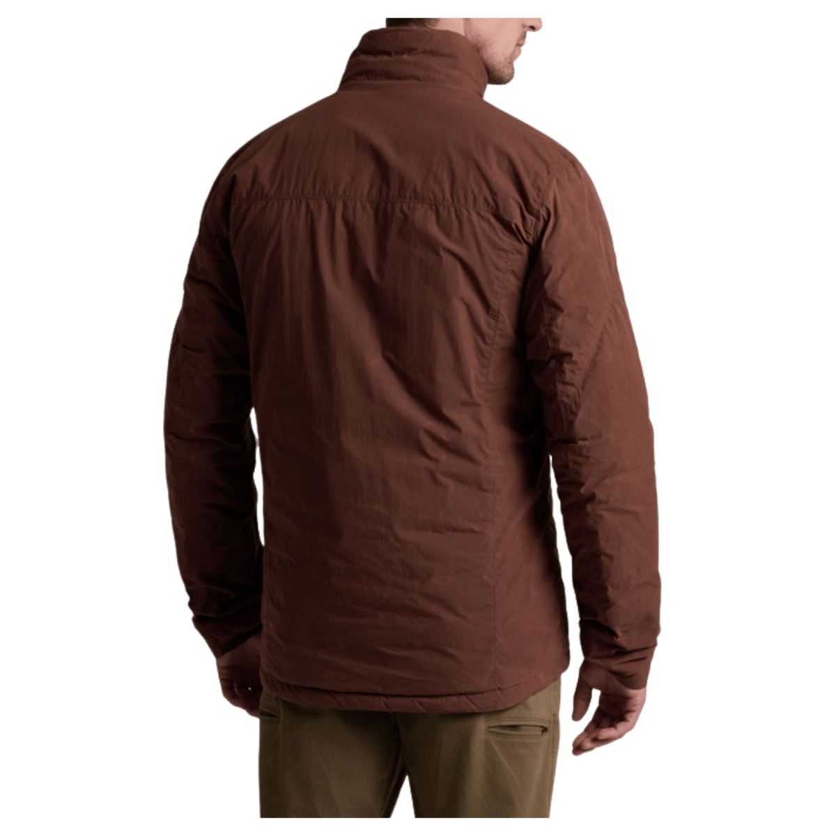 KUHL WYLDEFIRE WAX-COATED JACKET - RUSTIC BRICK - BACK VIEW