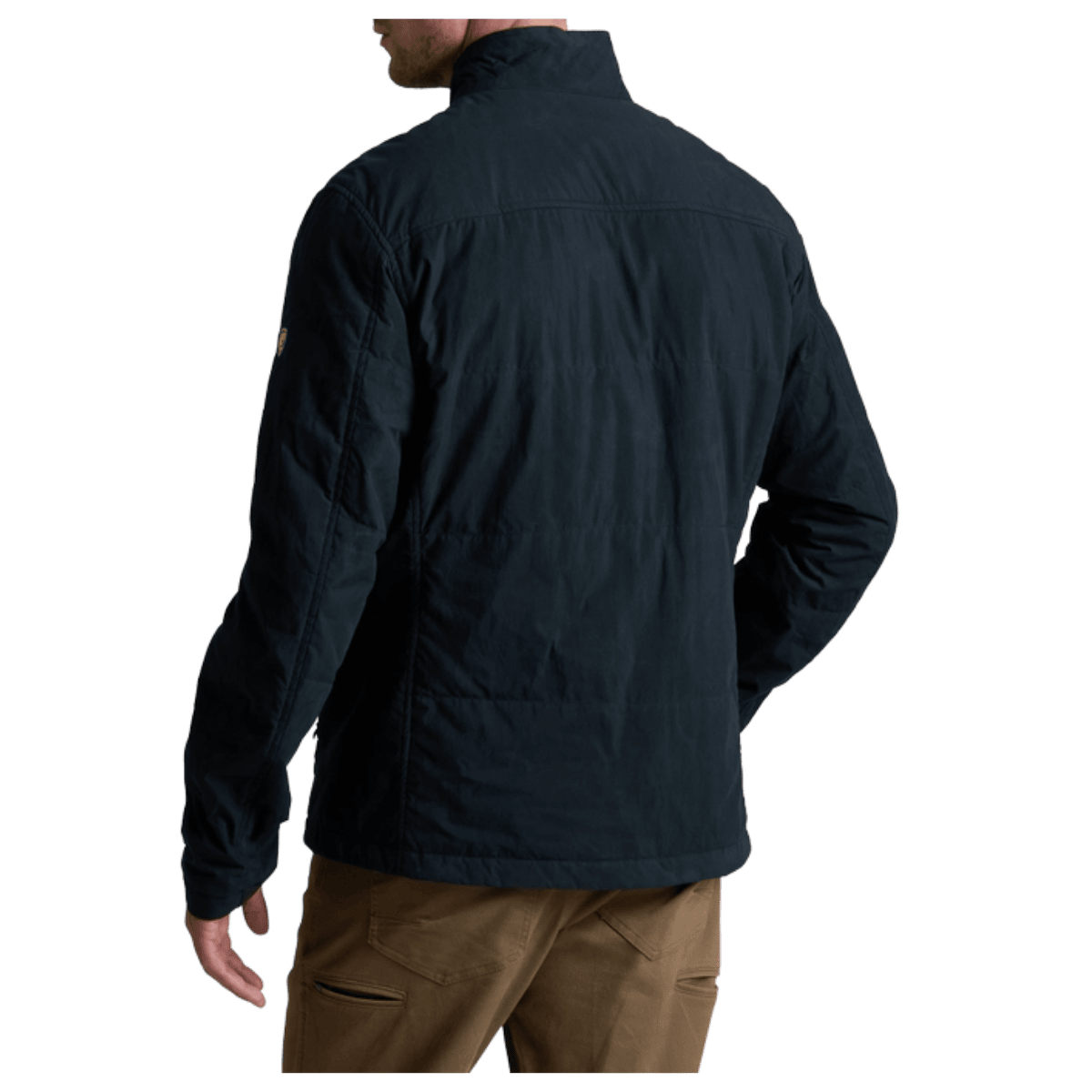 KUHL MEN'S WYLDERYDR JACKET WAX COATED - RAVEN - BACK VIEW WW