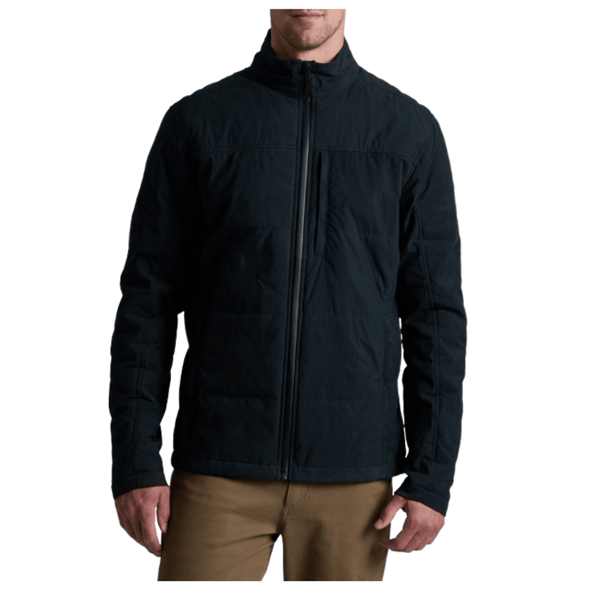 KUHL MEN'S WYLDERYDR JACKET WAX COATED - RAVEN - FRONT VIEW WW