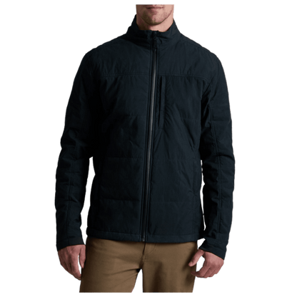 KUHL MEN'S WYLDERYDR JACKET WAX COATED - RAVEN - FRONT VIEW WW