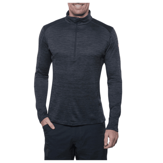 KUHL MEN'S ALLOY 1/4 ZIP LONG SLEEVE - GRAPHITE - FRONT
