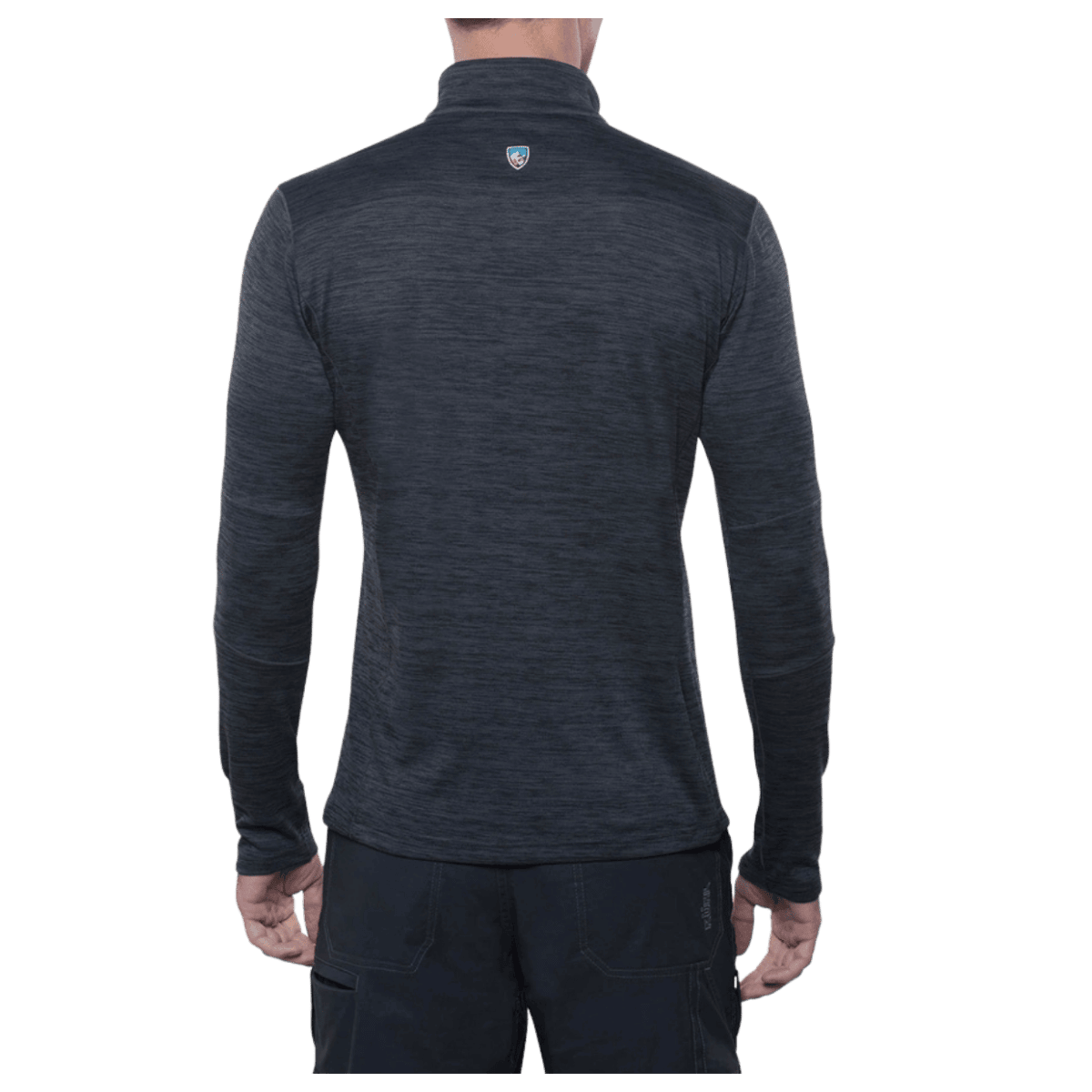 KUHL MEN'S ALLOY 1/4 ZIP LONG SLEEVE - GRAPHITE - BACK