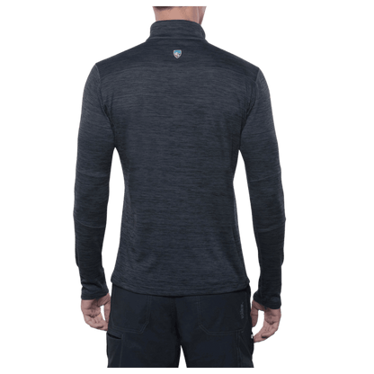 KUHL MEN'S ALLOY 1/4 ZIP LONG SLEEVE - GRAPHITE - BACK