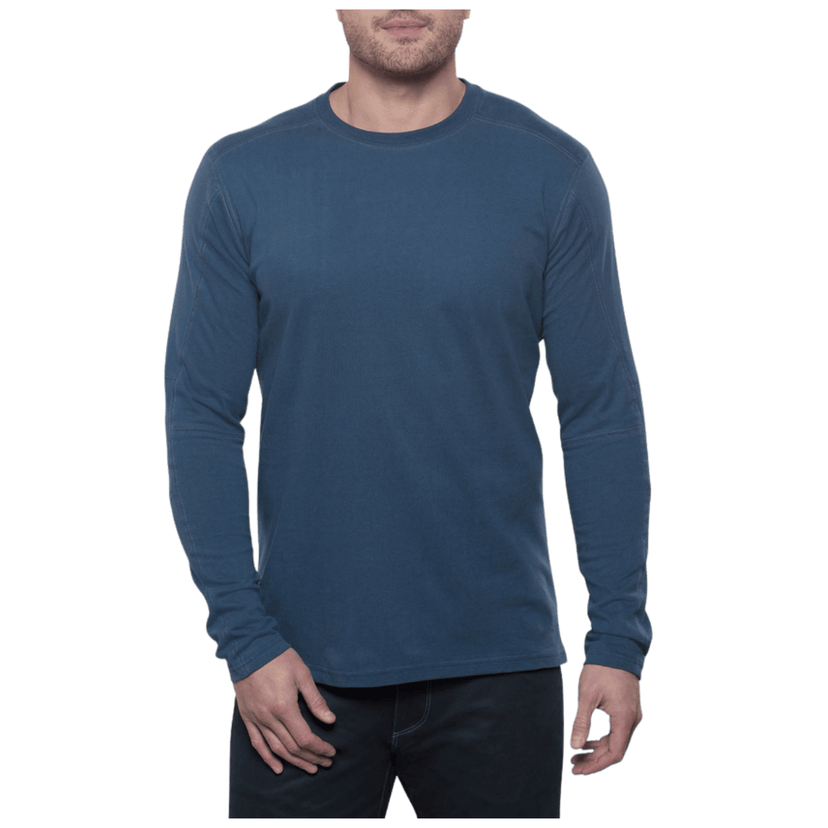 KUHL BRAVADO CREW NECK LONG SLEEVE - PIRATE BLUE - FRONT