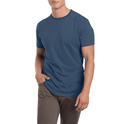 KUHL BRAVADO T CREW NECK - PIRATE BLUE_FRONT
