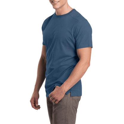 KUHL BRAVADO T CREW NECK - PIRATE BLUE_SIDE ANGLE