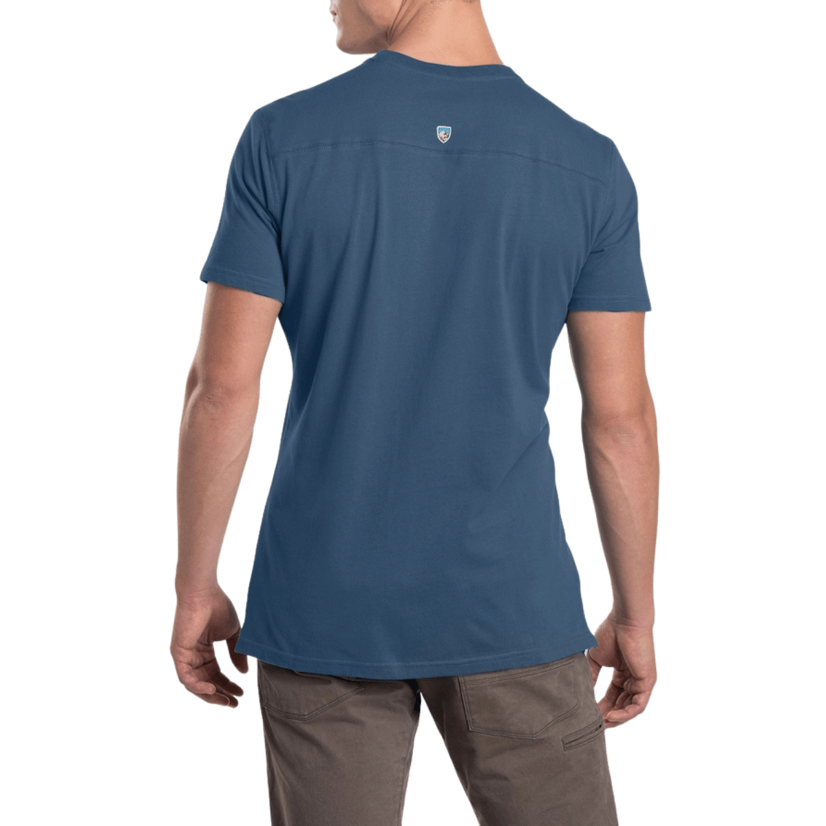 KUHL BRAVADO T CREW NECK - PIRATE BLUE_BACK ANGLE