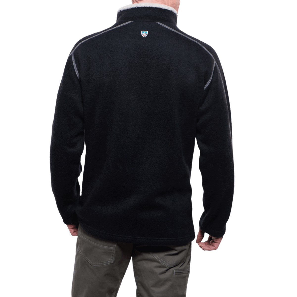 KUHL MEN'S EUROPA 1/4 ZIP FLEECE - BLACK - BACK