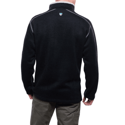 KUHL MEN'S EUROPA 1/4 ZIP FLEECE - BLACK - BACK