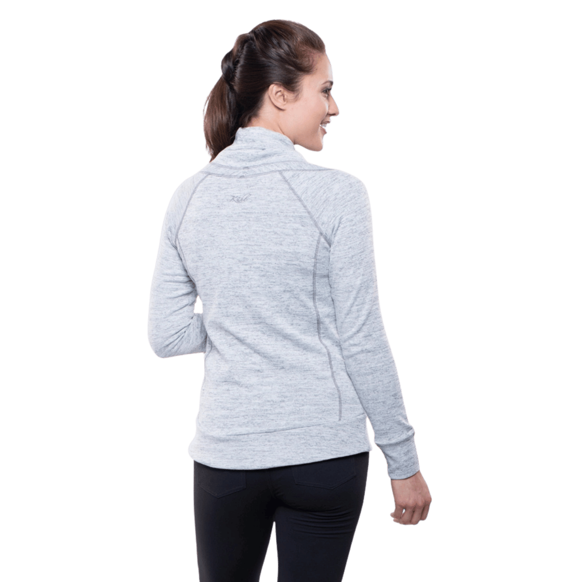 KUHL LEA COWL NECK PULLOVER - ASH_BACK ANGLE