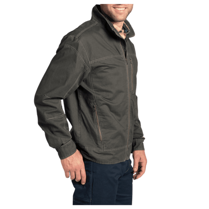 KUHL MEN'S BURR JACKET - GUN METAL - SIDE
