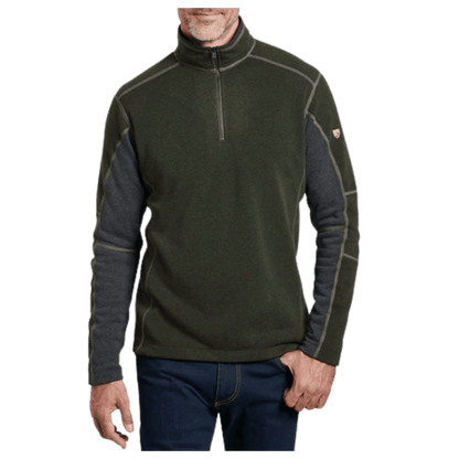 KUHL MEN'S REVEL 1/4 ZIP FLEECE - LODEN - FRONT