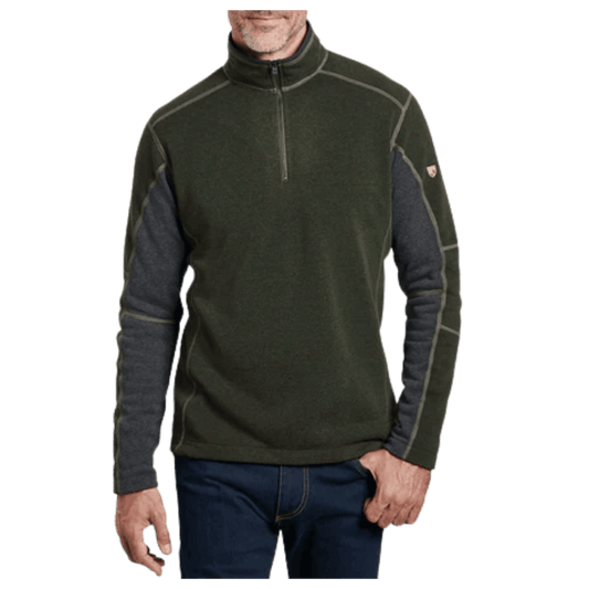 KUHL MEN'S REVEL 1/4 ZIP FLEECE - LODEN - FRONT