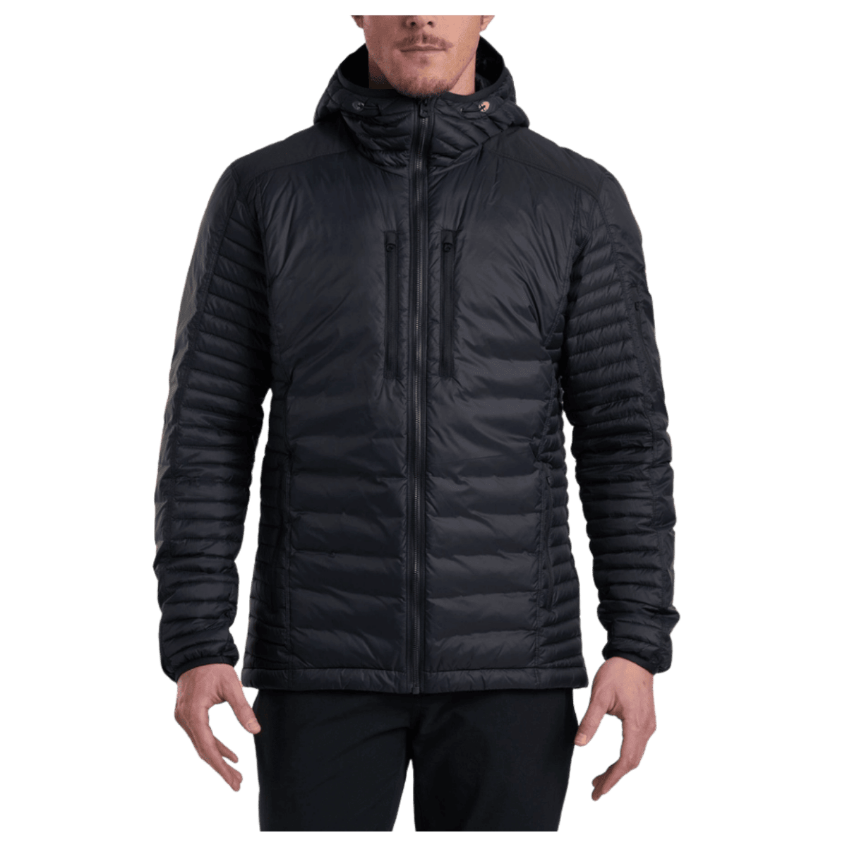 KUHL MEN'S SPYFIRE HOODY JACKET - BLACKOUT - FRONT