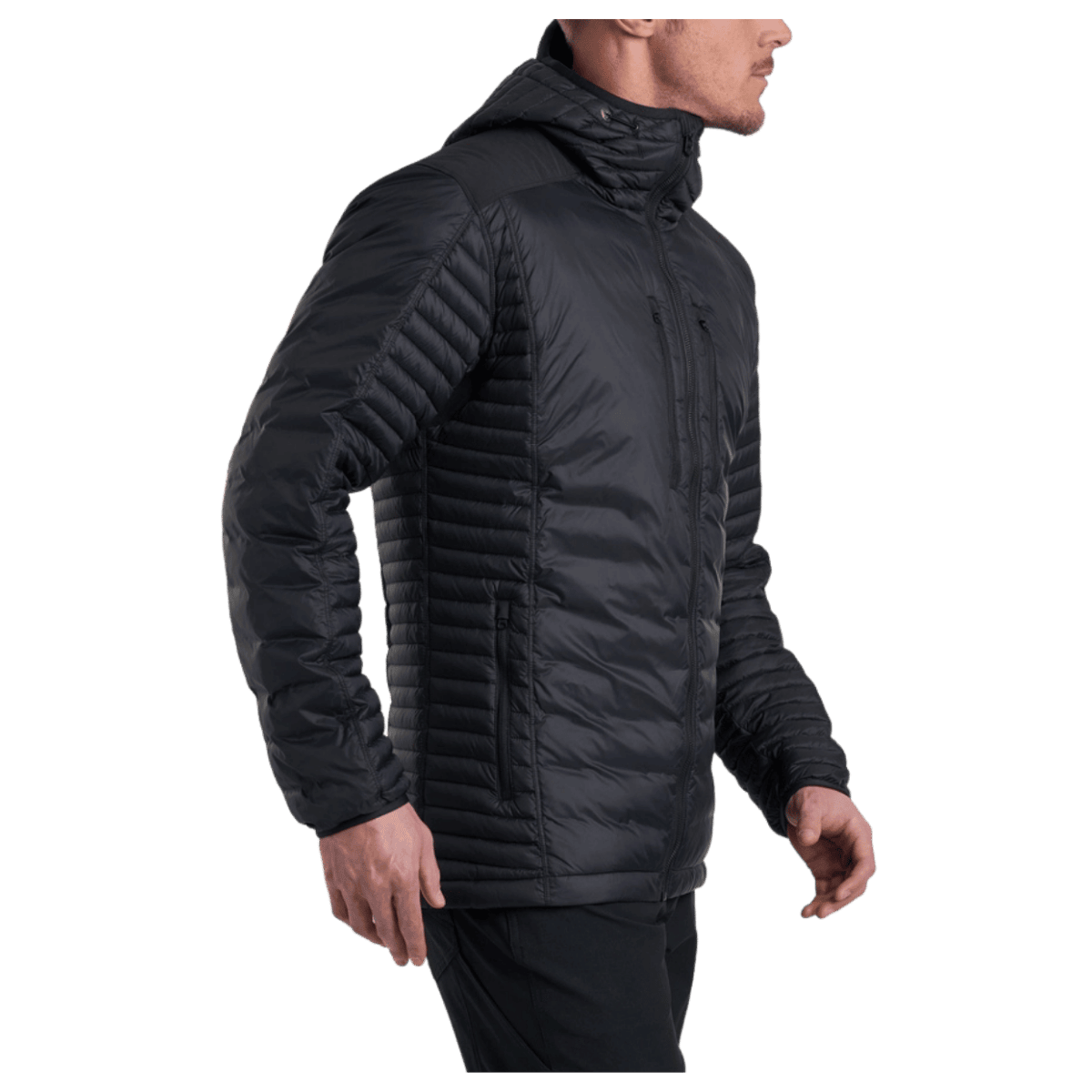 KUHL MEN'S SPYFIRE HOODY JACKET - BLACKOUT - SIDE