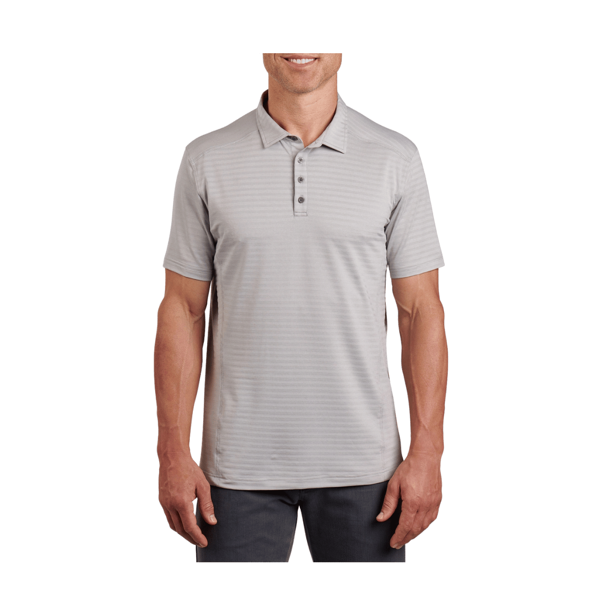 KUHL MEN'S AIRKUHL POLO - CLOUD GRAY