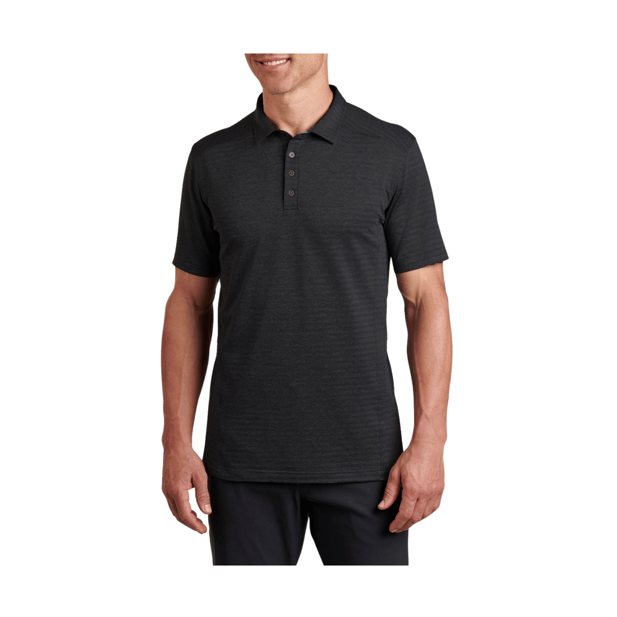 KUHL MEN'S AIRKUHL POLO - RAVEN