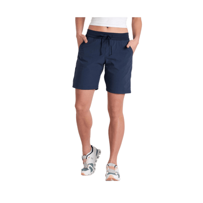 KUHL WOMEN'S PULL ON TREKR SHORT 8" - INDIGO - FRONT VIEW