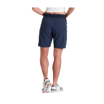 KUHL WOMEN'S PULL ON TREKR SHORT 8" - INDIGO - BACK VIEW