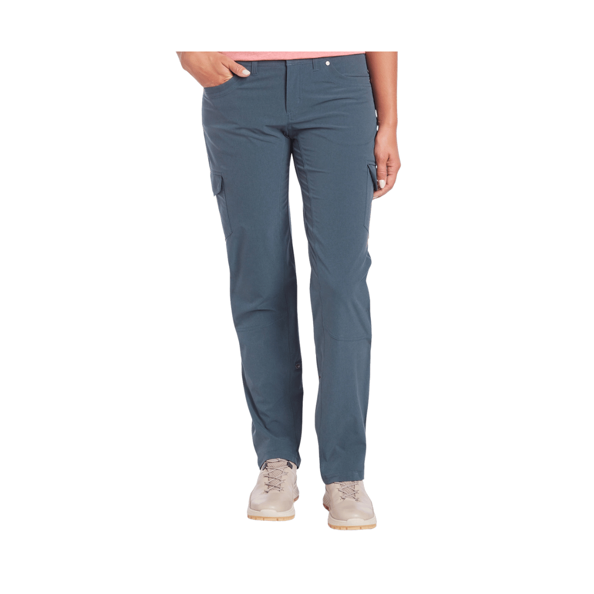 KUHL WOMEN FREEFLEX ROLL-UP PANT 30-INCH - RAINSTORM - FRONT VIEW