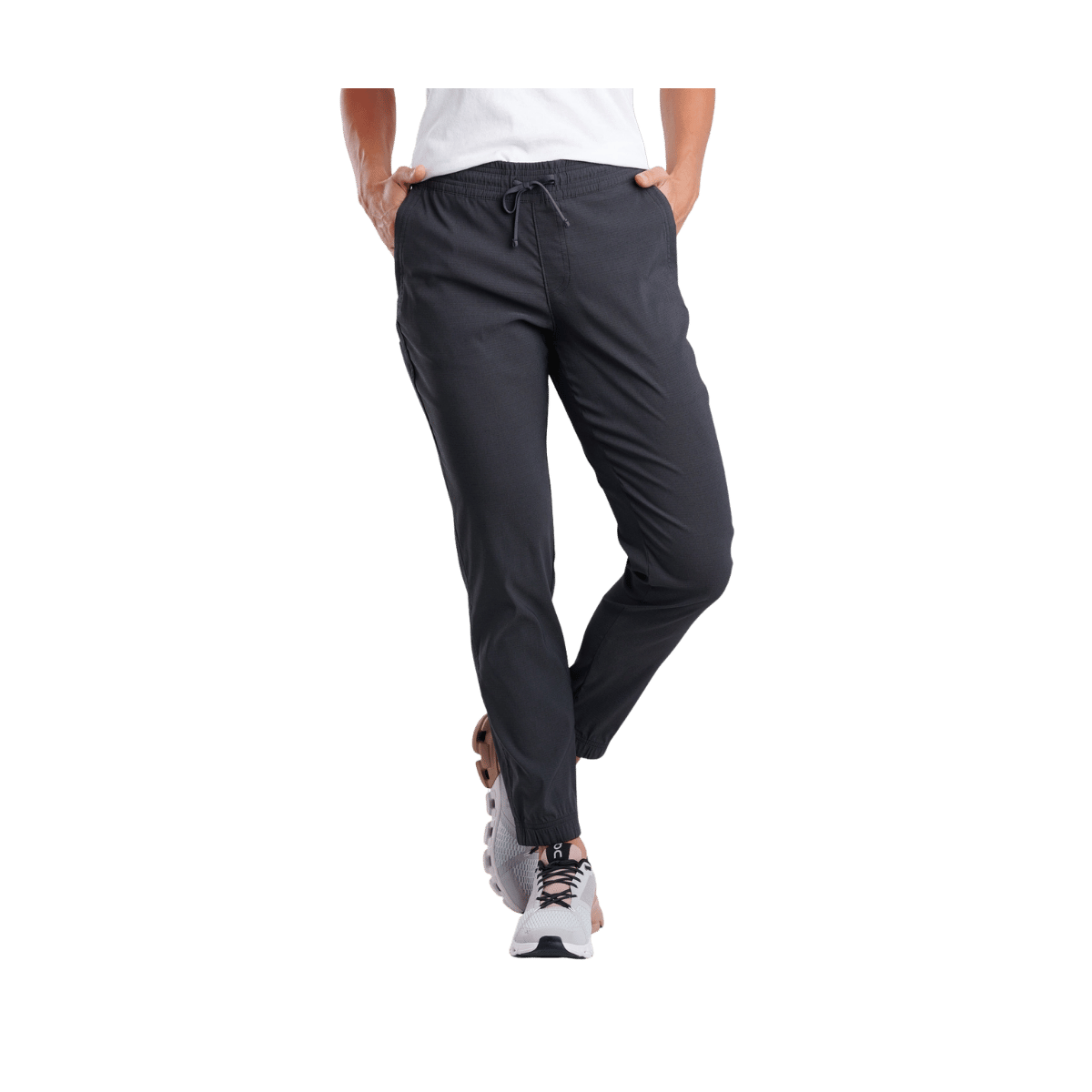 KUHL WOMEN'S HAVEN JOGGR - BLACK - FRONT VIEW