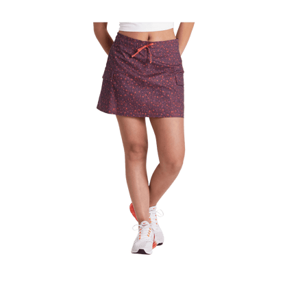 KUHL WOMEN'S KRUISER GETAWAY SKORT - ORCHID PRINT - FRONT VIEW