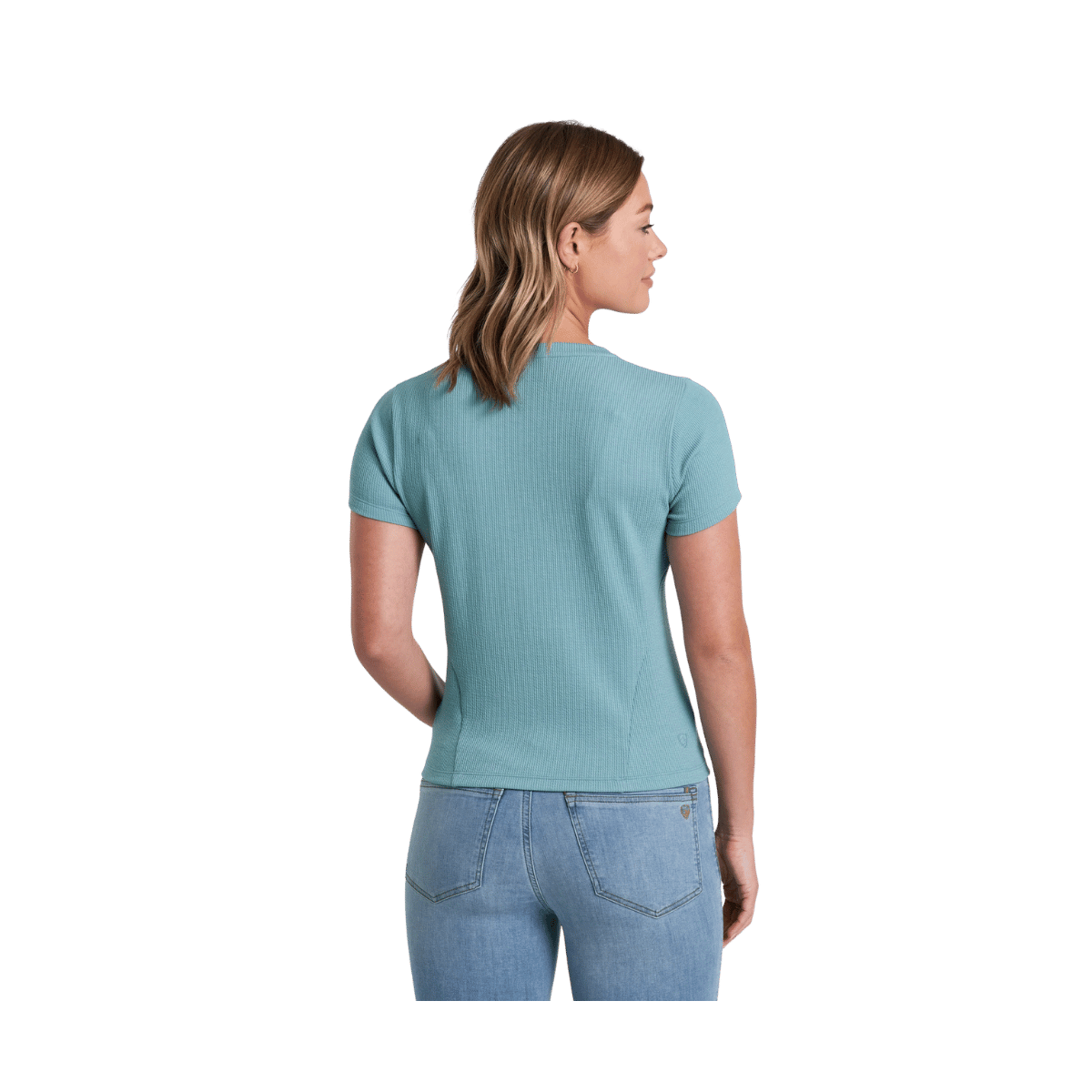 KUHL WOMEN'S REMI SHORT SLEEVE SHIRT - DEW - BACK VIEW