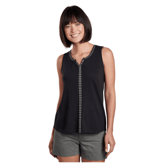 KUHL WOMEN'S SHAY TANK TOPS - BLACK - FRONT VIEW