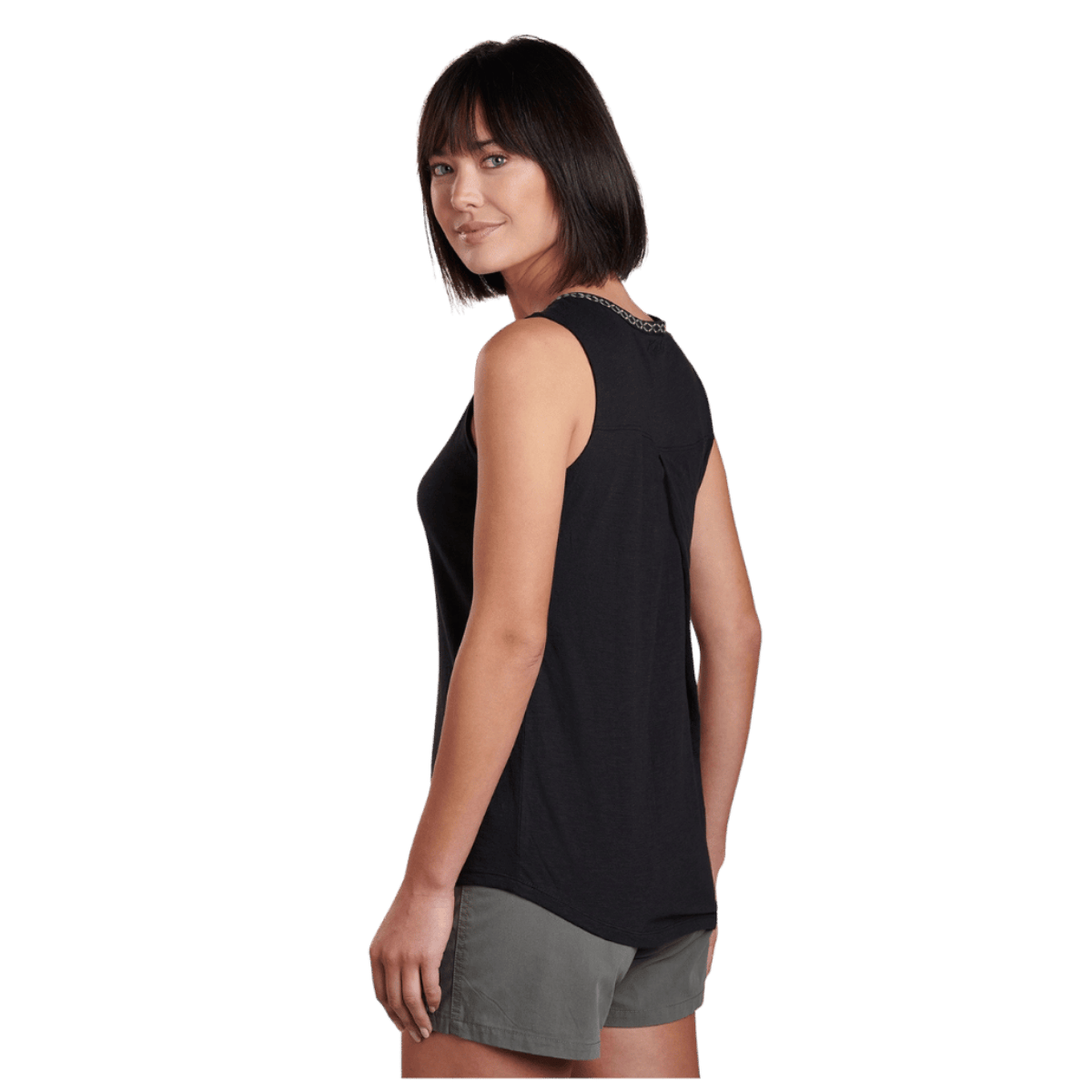 KUHL WOMEN'S SHAY TANK TOPS - BLACK - SIDE VIEW
