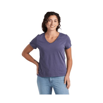 KUHL WOMEN'S VEGA TEE SHORT SLEEVE - NOCTURNE - FRONT VIEW
