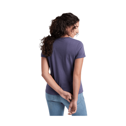 KUHL WOMEN'S VEGA TEE SHORT SLEEVE - NOCTURNE - BACK VIEW